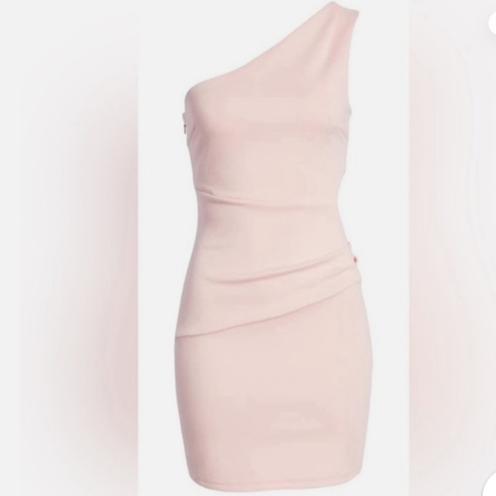 Pink mini dress